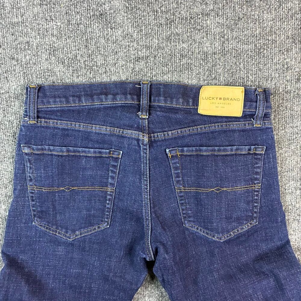 Lucky Brand 110 Slim Jeans Mens 31x30 Dark Wash Blue Stretch Denim